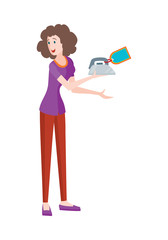 Big Sale in Electronics Store Flat Vector Concept