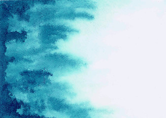 Fototapety  niebieska tekstura z plamami akwarelowymi