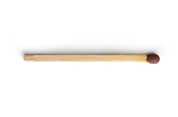 Matches isolated on white background. Closeup shot.