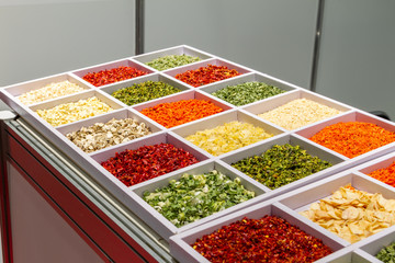 different spices