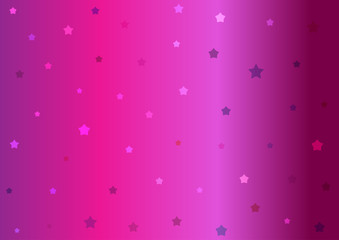 Colorful purple background with stars. The gradient color transition.