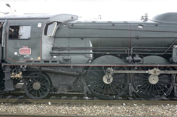 Fototapeta na wymiar Locomotive a vapeur 241 P 17