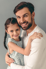 Fototapeta premium Ojciec i córka