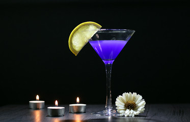 Still life with glasses of Martini