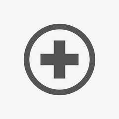 plus icon stock vector illustration flat design