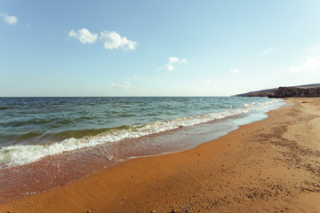small waves of the sea