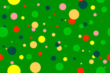 Colorful circle seamless pattern.