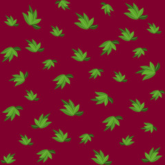 Green leaves seamless pattern for your wallpaper design.