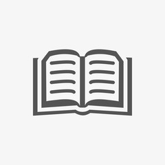 book icon stock vector illustration flat design