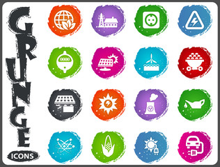 BIO Fuel industry icons set