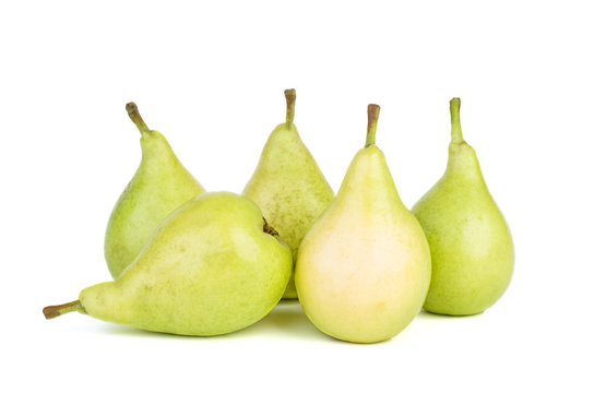 Five Green Pears