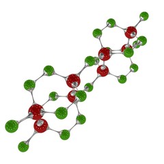 molecule, 3D illustration