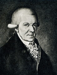 Michael Haydn, Austrian composer of the Classical period, the younger brother of Joseph Haydn  - obrazy, fototapety, plakaty