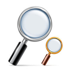 Silver and Golden Magnifying Glass
