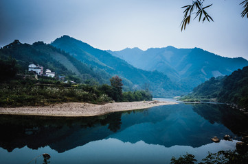 The mountains and countryside scenery