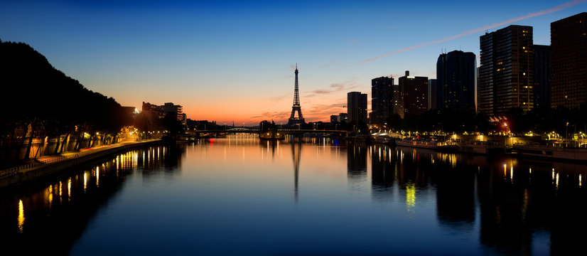 Parisian morning landscape