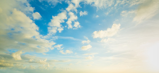 cloudy sky at sunset