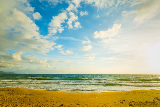 La Speranza beach under clouds