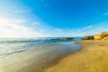 La Jolla shoreline at sunset