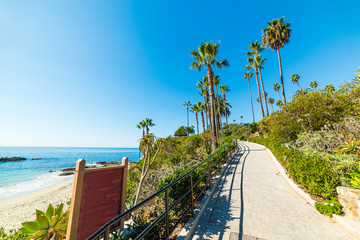 Walk path in Laguna Beach