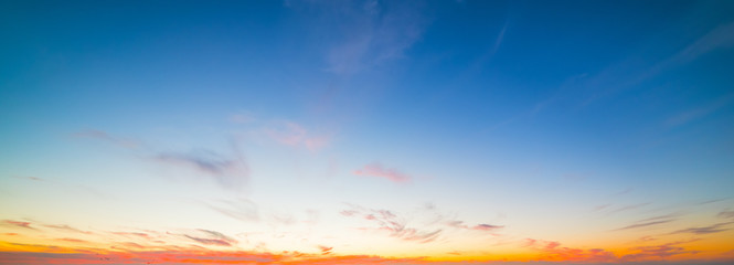 Fototapeta na wymiar colorful sunset in California