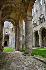Fototapeta na wymiar Ruins of Jumieges Abbey, France