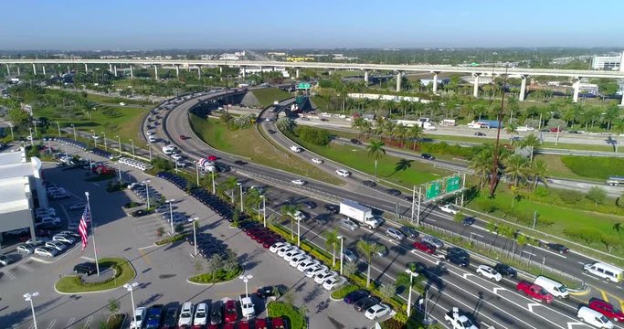 Stock video of the Golden Glades Interchange North Miami