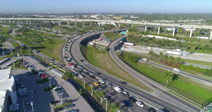 Stock video of the Golden Glades Interchange North Miami