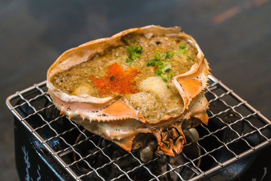 Kanimiso Korayaki or Grilled Crab butter
