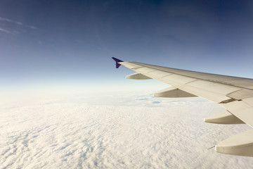 Obraz premium wing of airplane