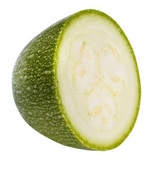 vegetable marrow  squash zucchini isolated on white background
