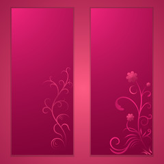 Valentine`s day. Card with a floral pattern.