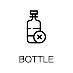 Bottle flat icon