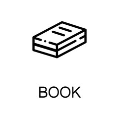 Obraz premium Book flat icon