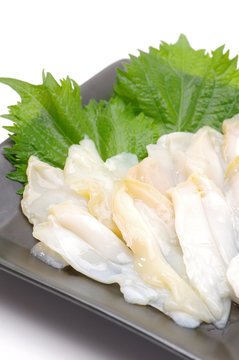 つぶ貝の刺身