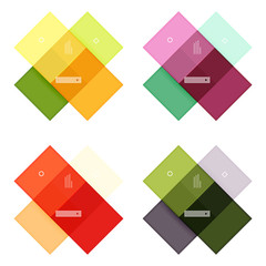 Fototapeta premium Vector blank stripes and lines infographics templates