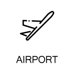 Plane flat icon