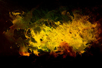 Color abstract background. Fire structure. Computer collage.