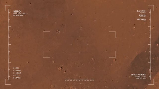 MRO mapping flyover of western section of Amenthes Region, Mars. Clips loops and is reversible. Scientifically accurate HUD. Data: NASA/JPL/USGS
