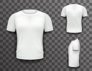 Female T Shirt Black Front Side Back Template Realistic 3d Design ...