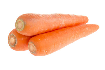 long fresh carrot pile