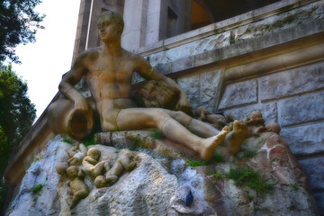 Monument in Ferrara Italy