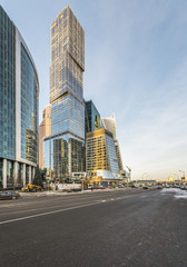 Fototapeta na wymiar Tower capital City business center Moscow-city.