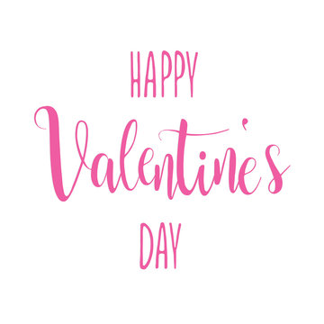 Happy Valentine's Day February 14 vector card romantic heart 