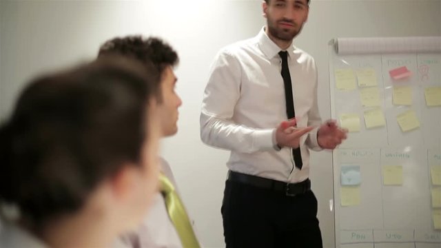 group of young business people  on meeting at modern startup office