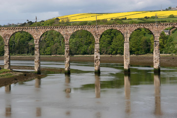 The railway viaduct at Berwick on Tweed,  UK border area.