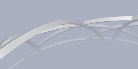 Background with rounded geometric form (3d rendering)