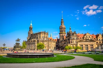 Dresdner Dreifaltigkeitsdom oder Hofkirche, Dresdner Schloss in Dresden, Sachsen, Deutschland © Olena Zn