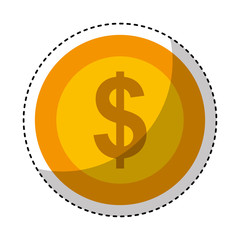 coin money isolated icon vector illustration design