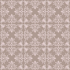 vintage seamless pattern on grunge background